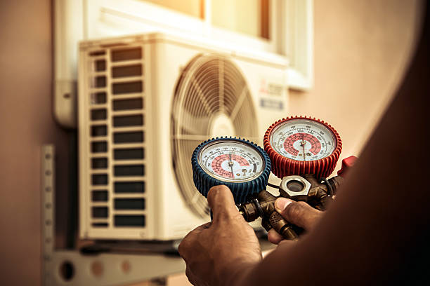 Professional Hvac Installation technician working in Junction, TX